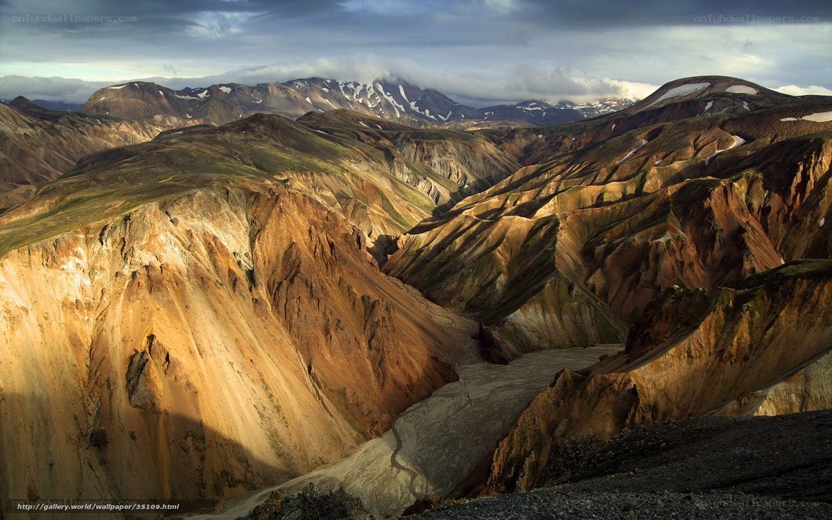 colorful mountain valley