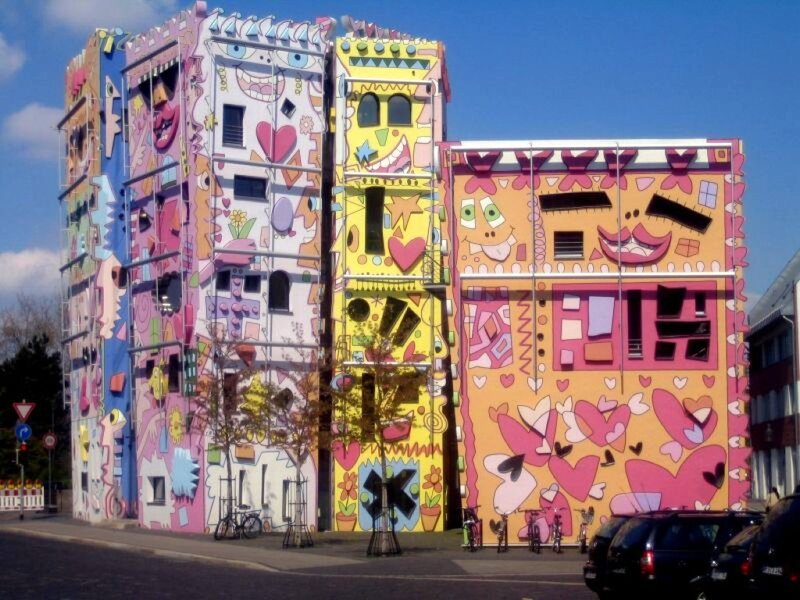 Colorful Mural Building