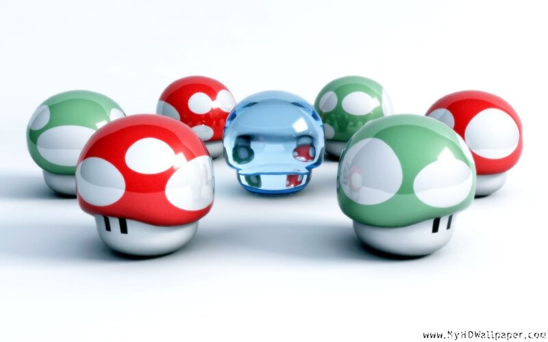 colorful mushroom characters