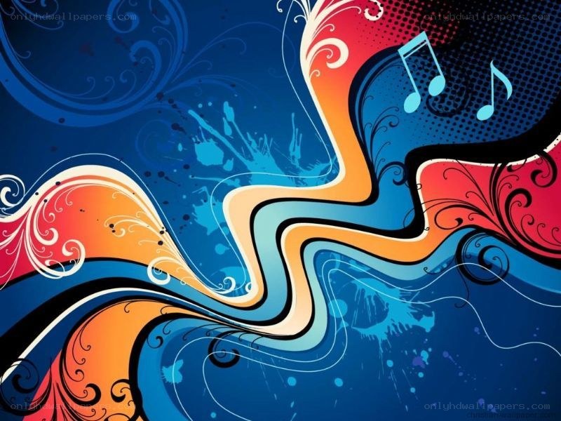 colorful music abstract background