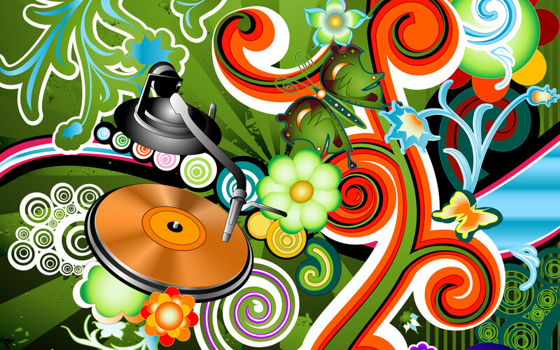 colorful music art