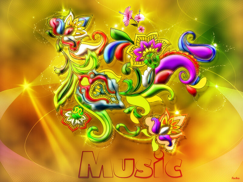 colorful music art design