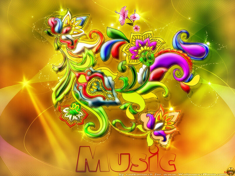 Colorful music art design