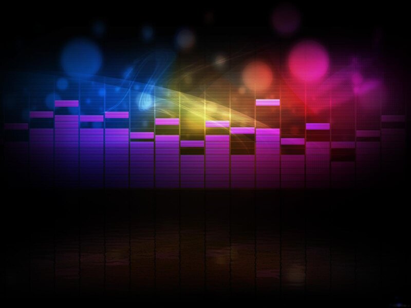 colorful music equalizer background