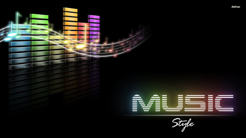 Colorful Music Equalizer — Black, Energetic