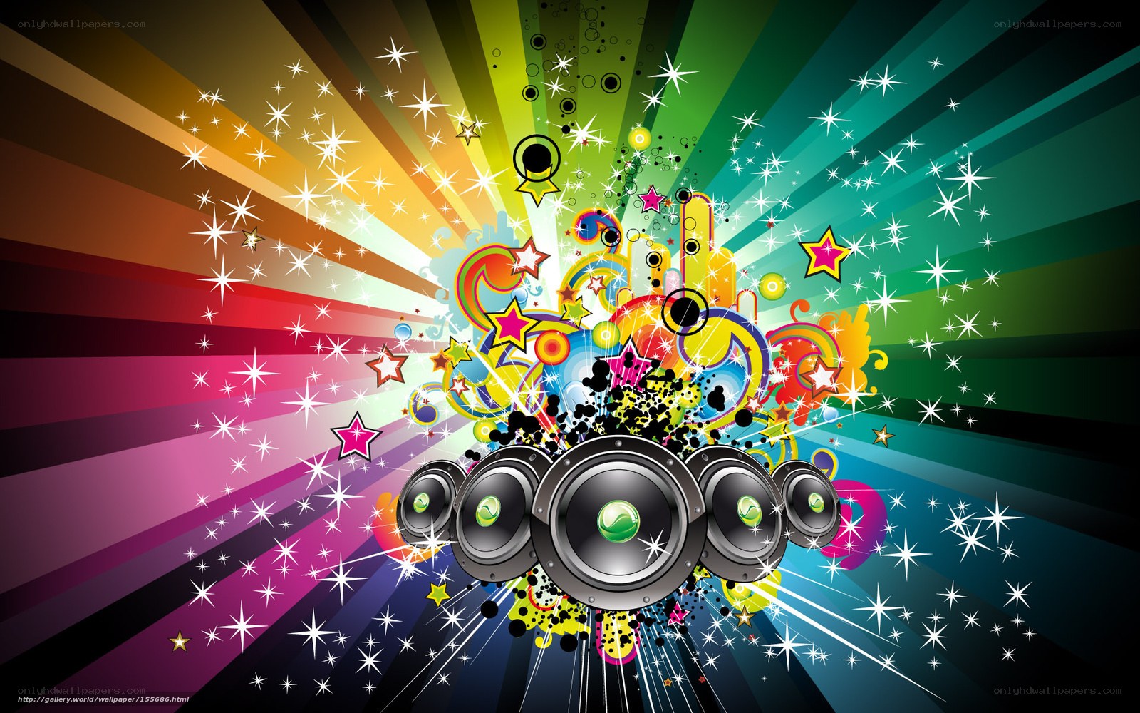 Colorful music explosion