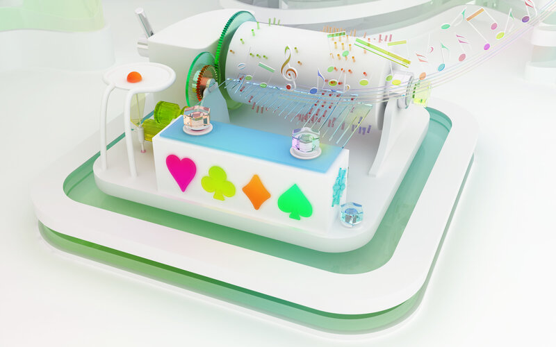 Colorful music machine