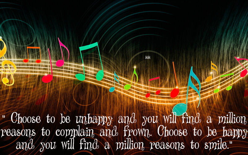 Colorful Music Notes — Black, Inspirational