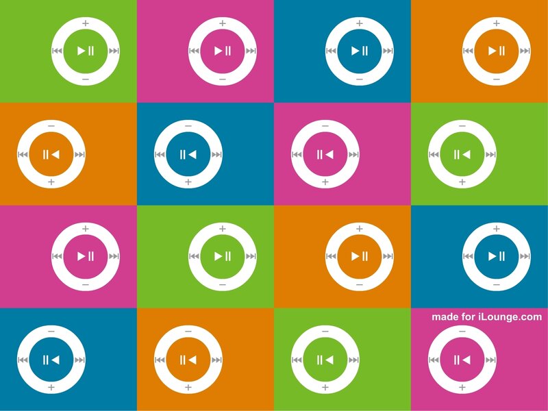 colorful music player icons
