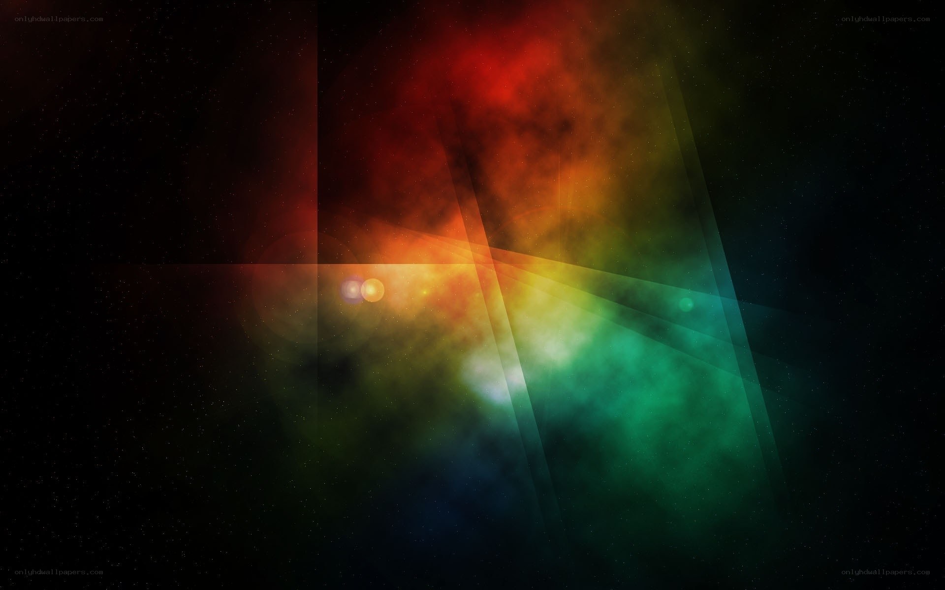 colorful nebula abstract