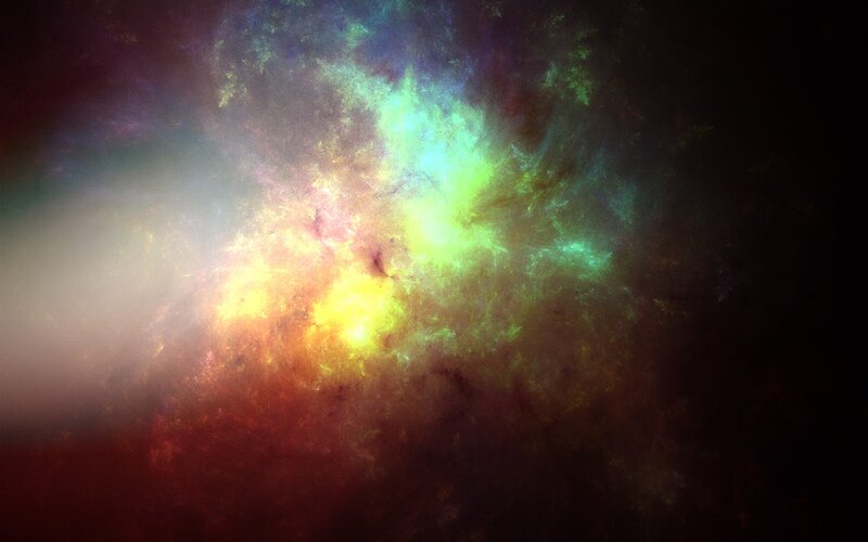 Colorful Nebula Cloud — Green