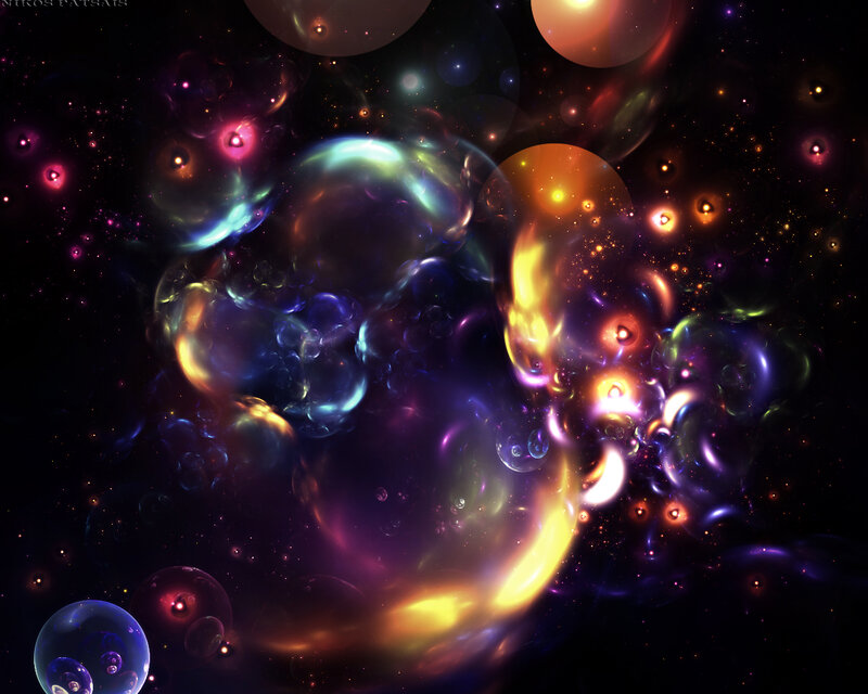 Colorful Nebula Clouds — Purple, Cosmic