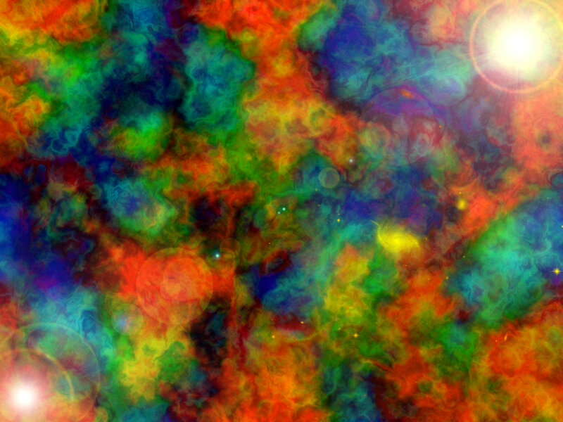 Colorful Nebula Clouds