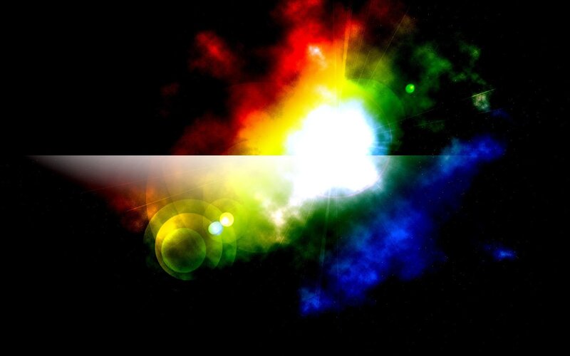 colorful nebula explosion