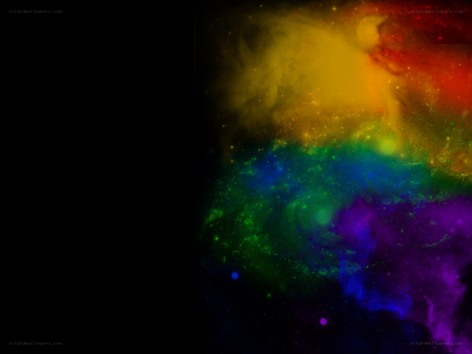 colorful nebula in space