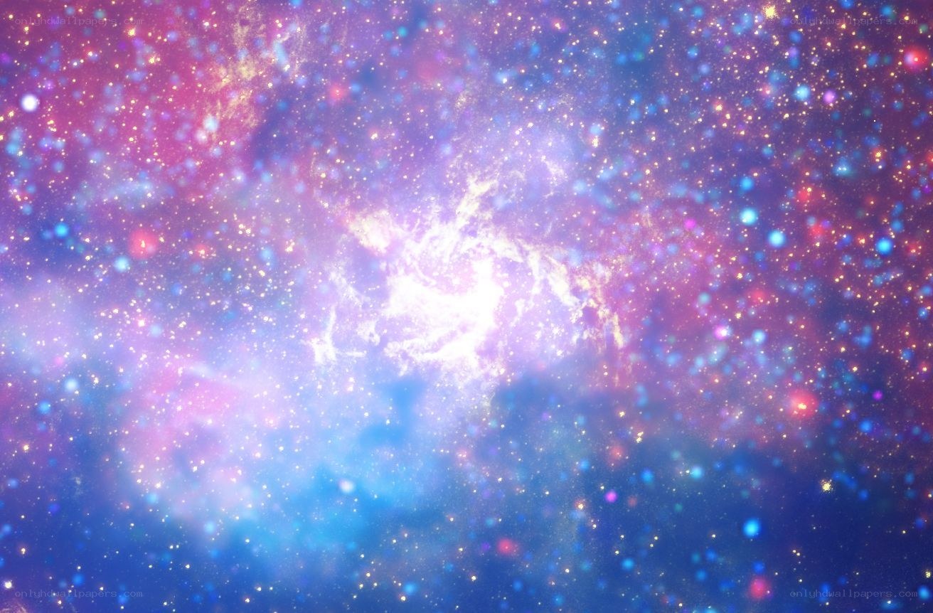 colorful nebula in space