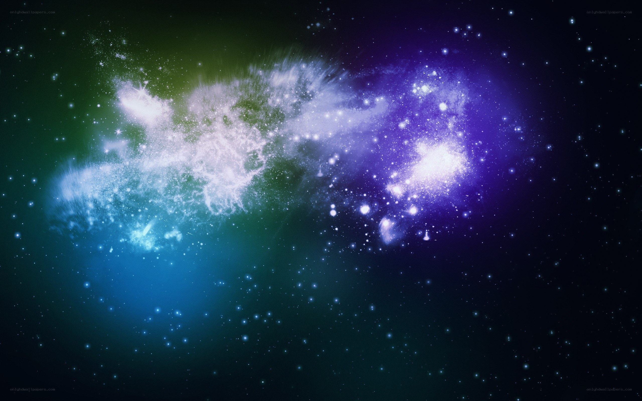 colorful nebula in space