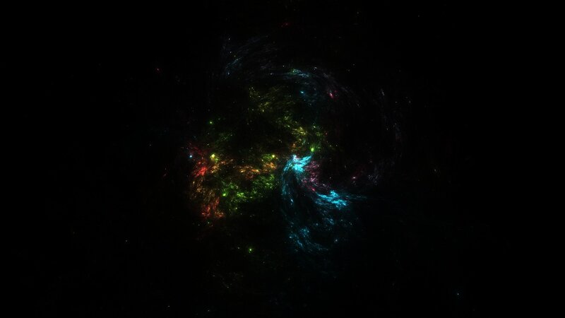 colorful nebula in space