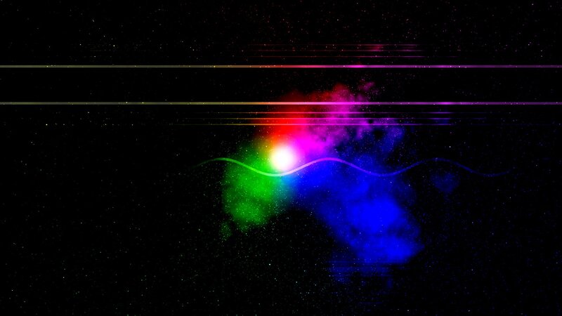 colorful nebula in space