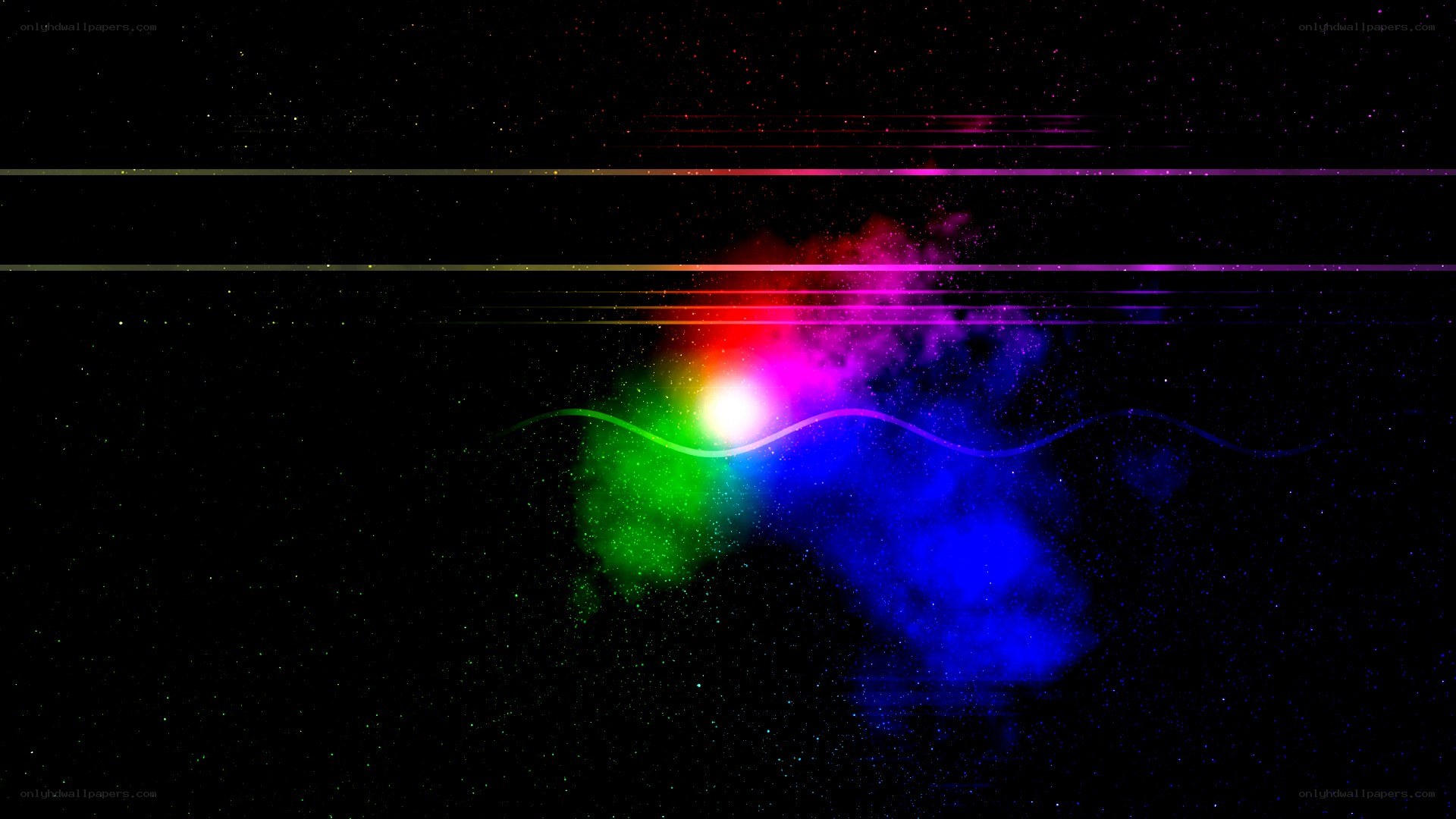 colorful nebula in space