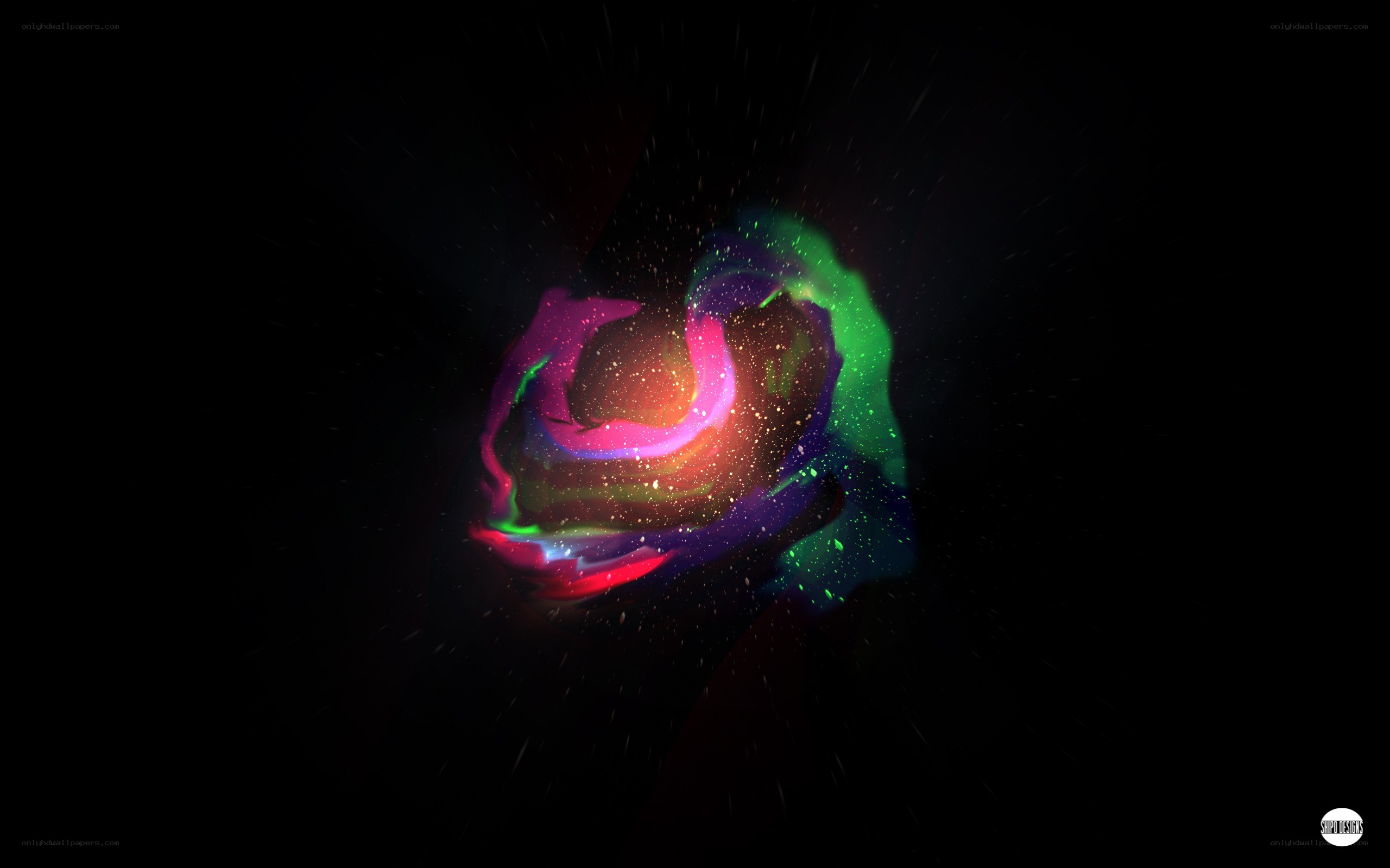 colorful nebula in space