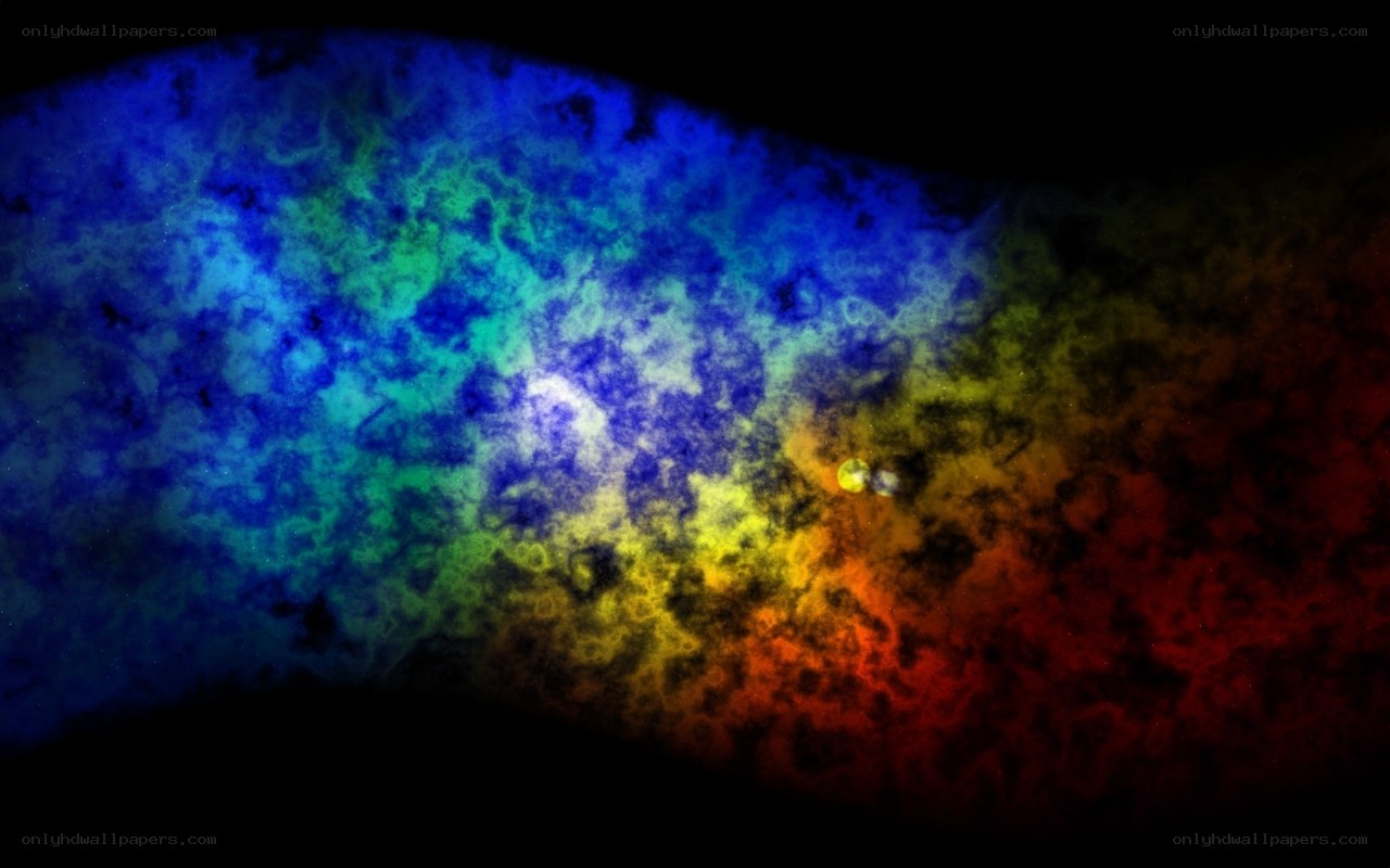 colorful nebula in space