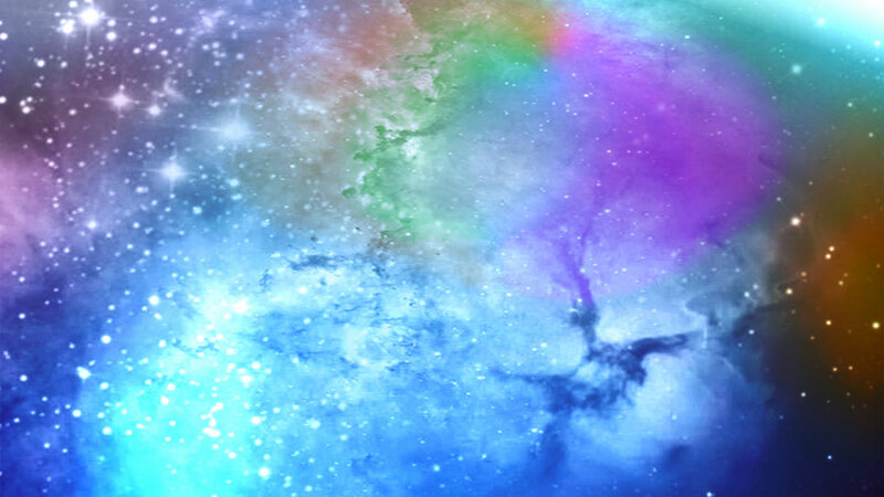 Colorful Nebula in Space — Blue, Ethereal
