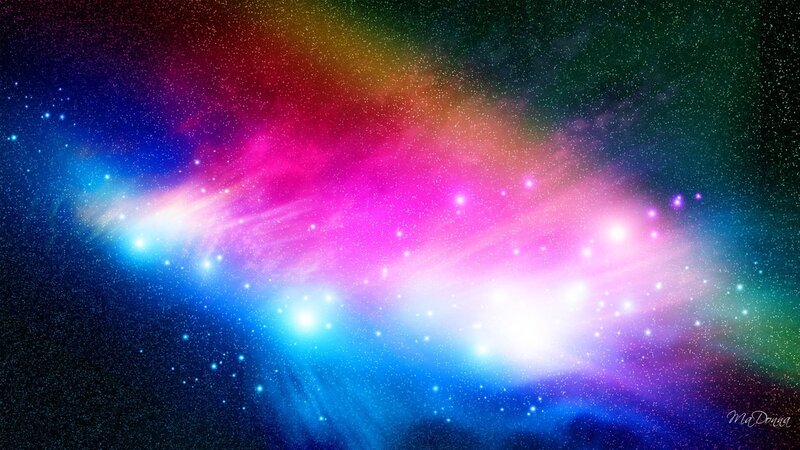 Colorful Nebula in Space — Pink