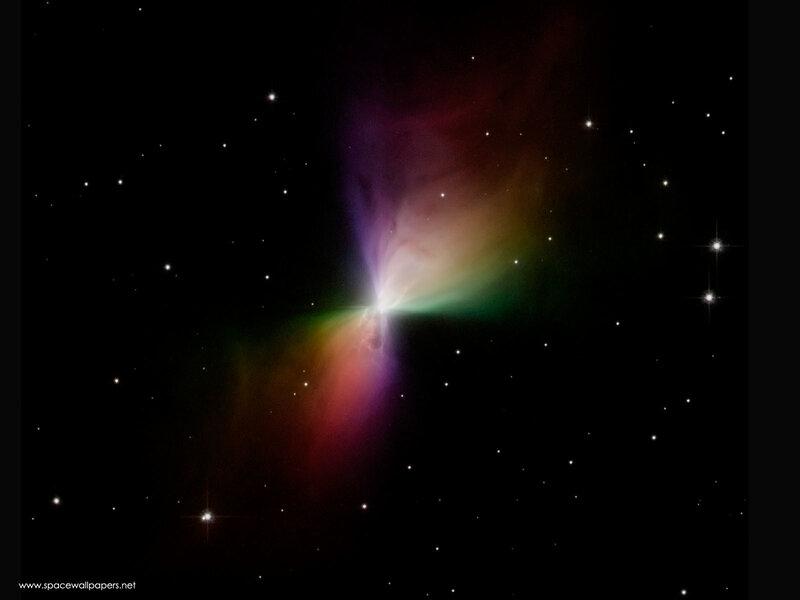 Colorful Nebula in Space — Purple, Cosmic, Night, Photograph