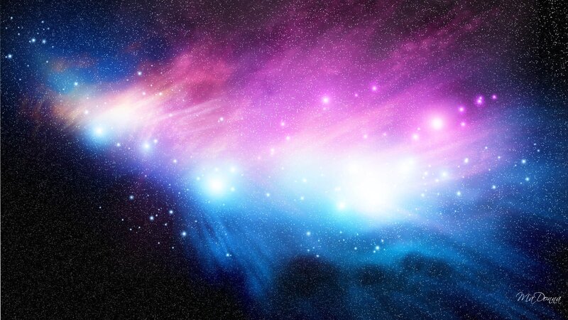 Colorful Nebula in Space — Purple, Serene