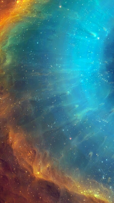 Colorful Nebula Space — Blue
