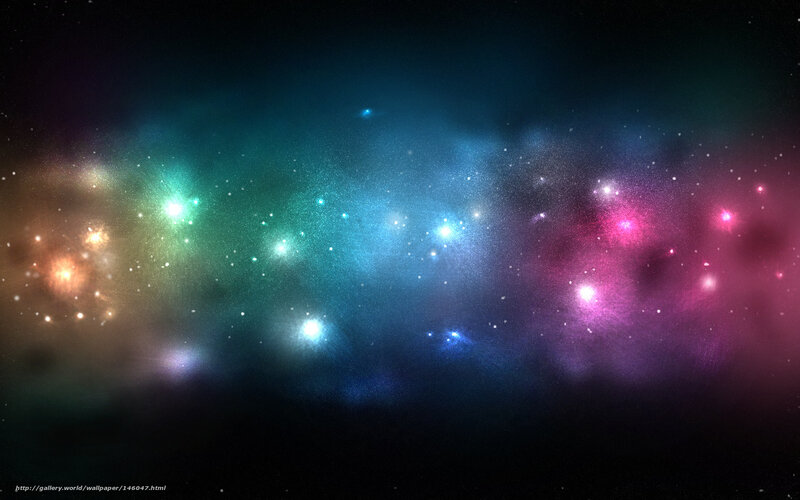 colorful nebula space scene