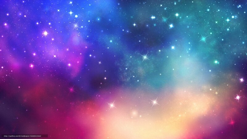 Colorful Nebula with Stars — Purple, Cosmic