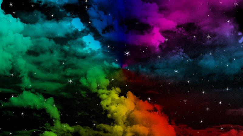 colorful nebula with stars
