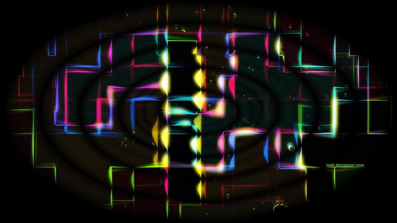 Colorful Neon Grid