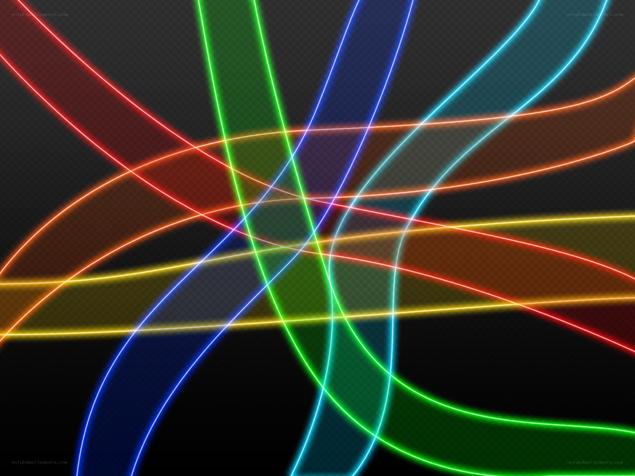 colorful neon lines abstract