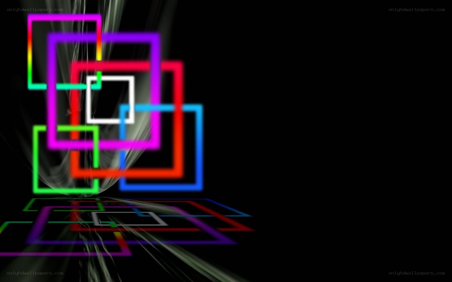 colorful neon squares abstract