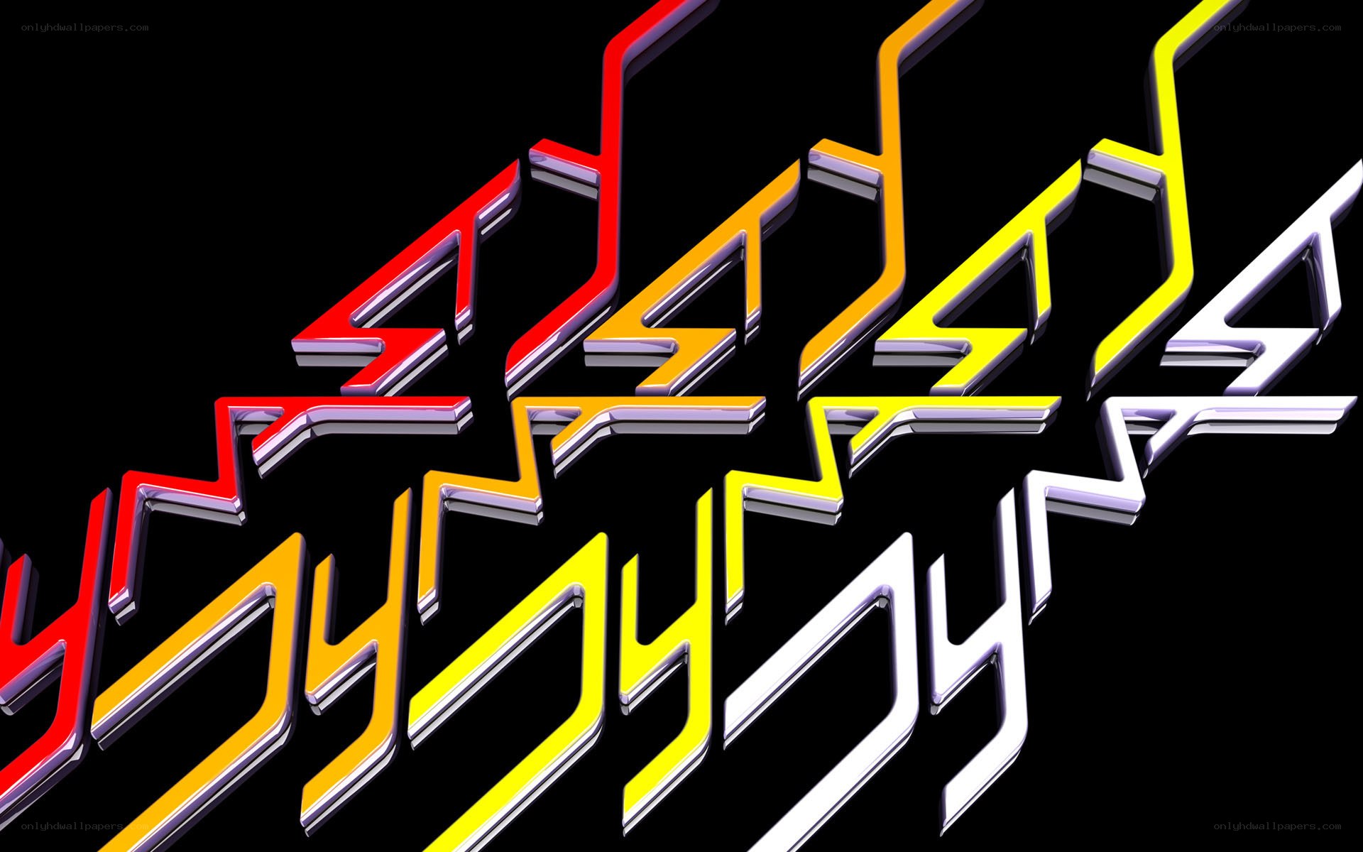 colorful neon text design