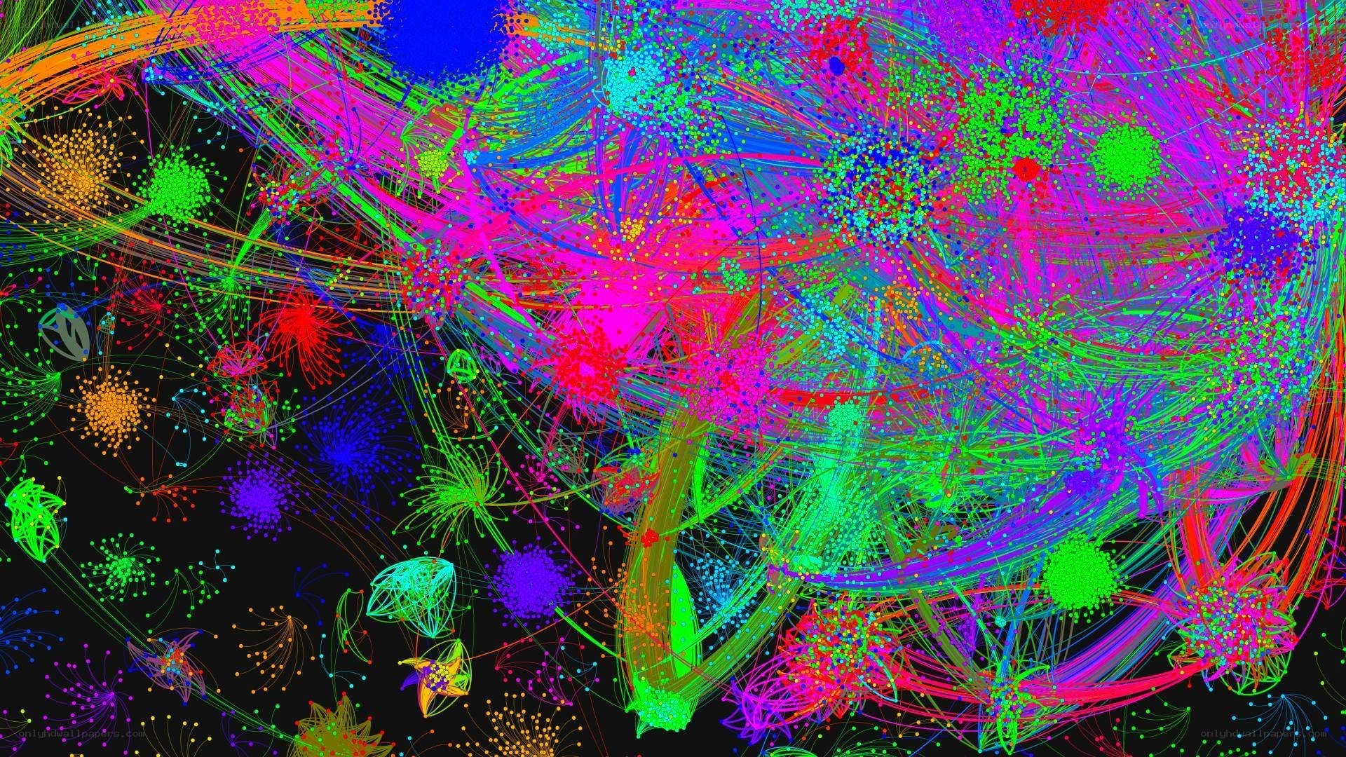 colorful network visualization