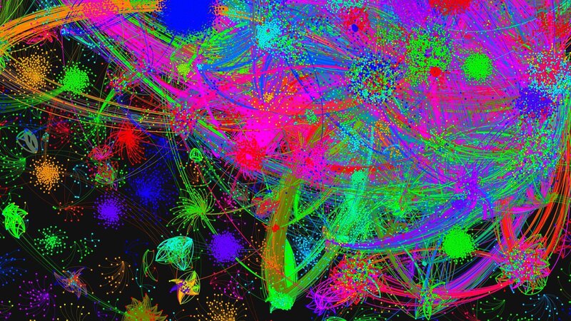 Colorful Network Visualization — Green