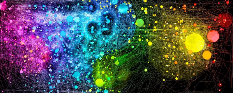 Colorful Network Visualization — Purple