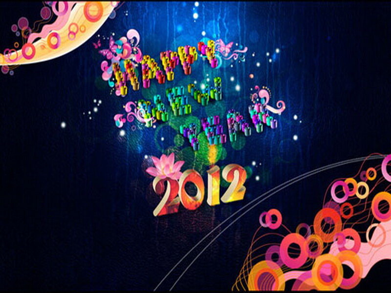 Colorful New Year Design