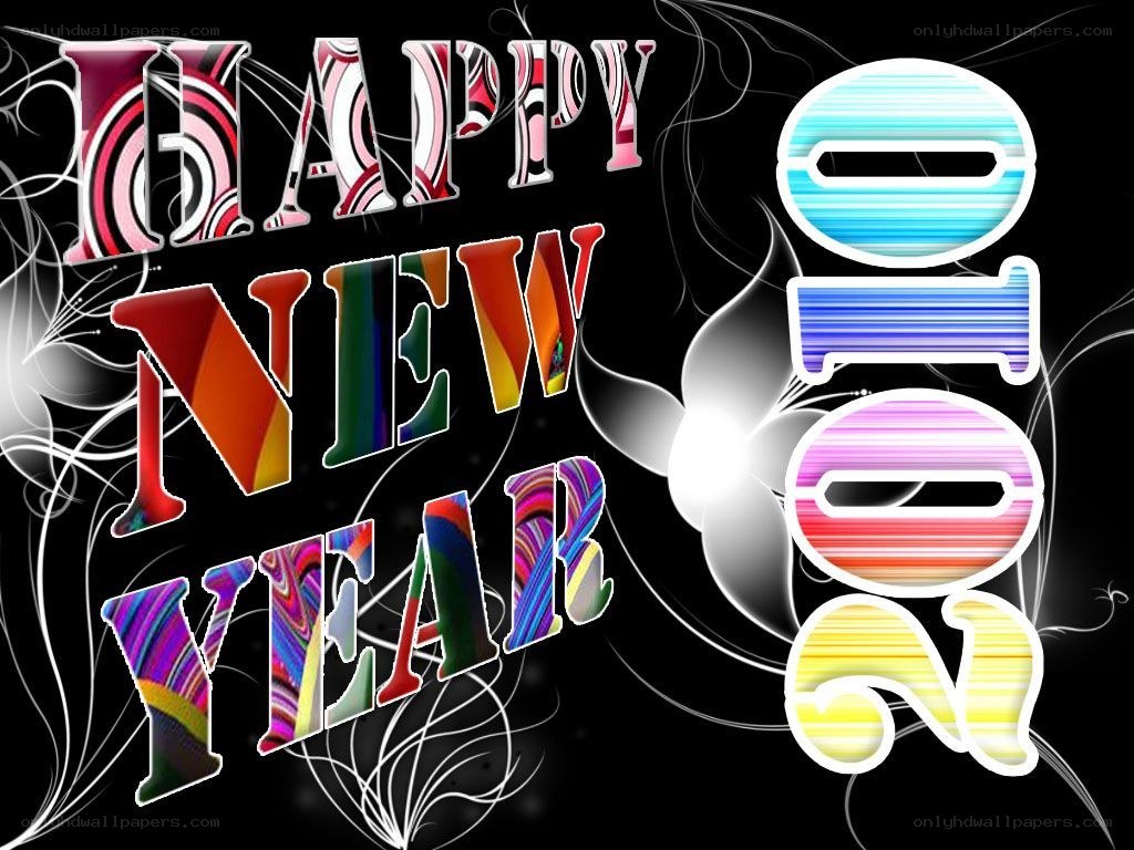 colorful new year greeting