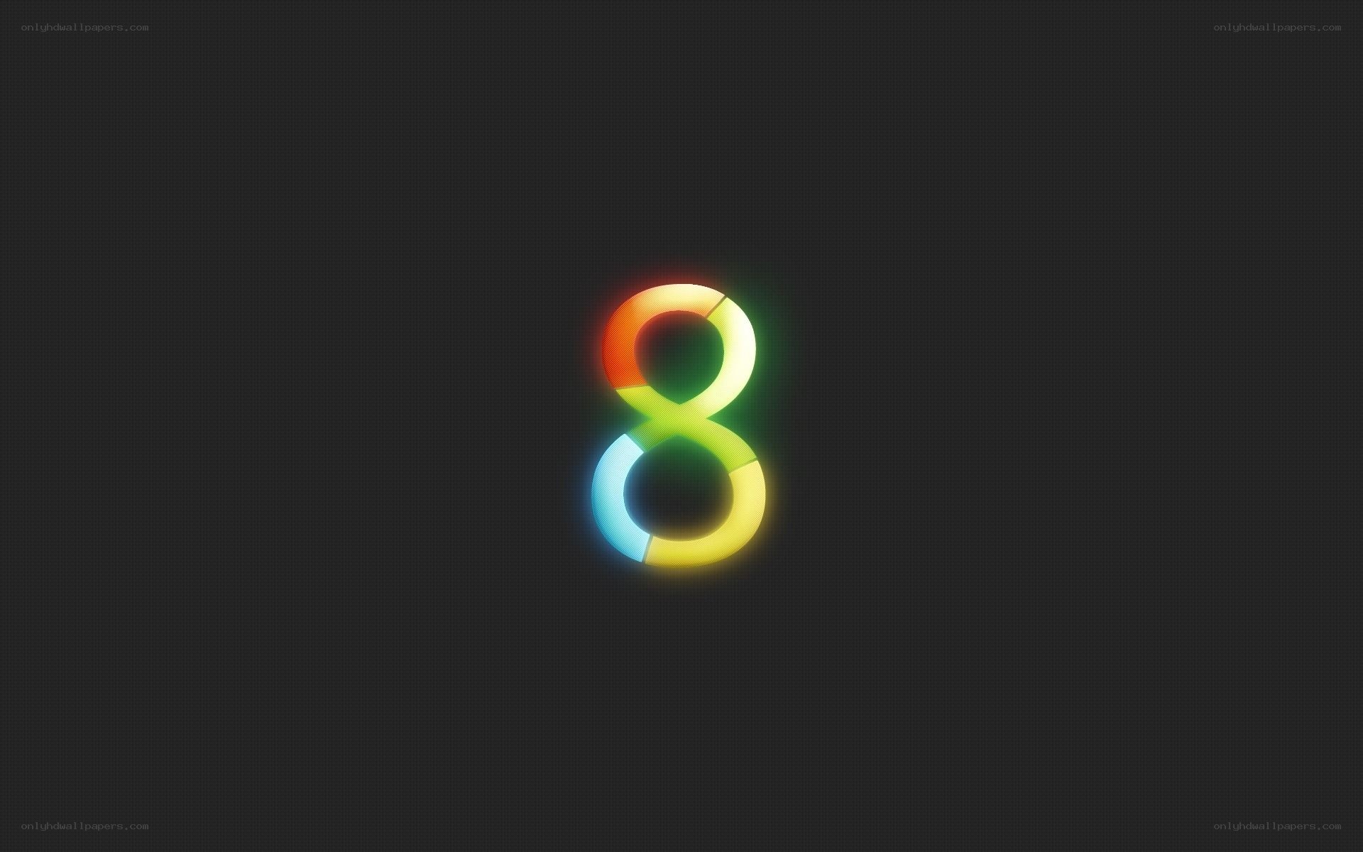 Colorful number eight