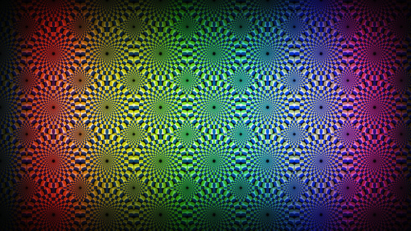 colorful optical illusion pattern