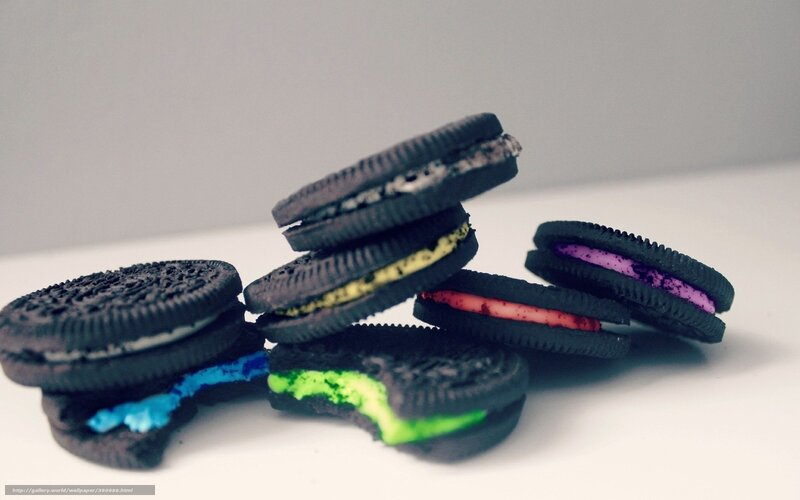 Colorful Oreo cookies