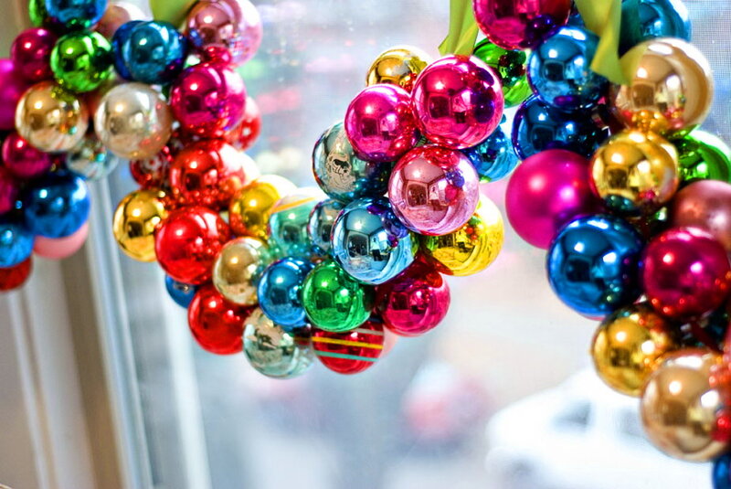 Colorful Ornament Wreath