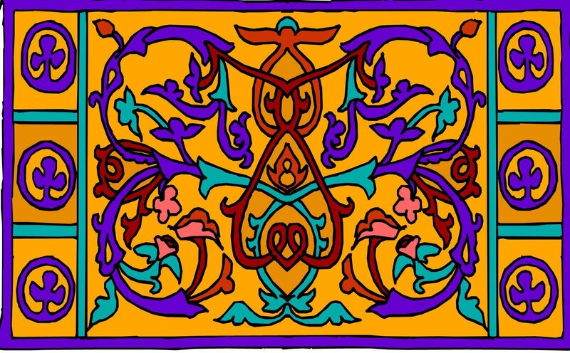 colorful ornamental pattern