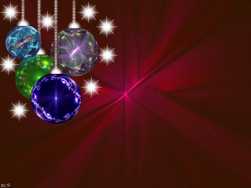 Colorful Ornaments Hanging — Red, Festive