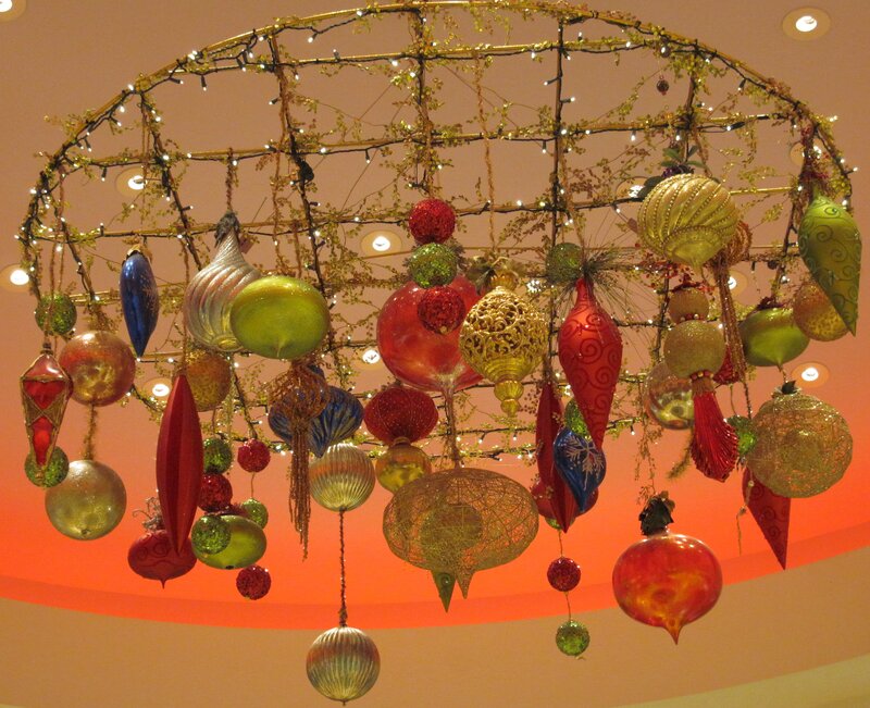 Colorful Ornaments Hanging — Red